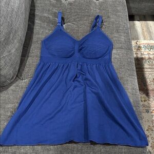 iLoveSia Blue Tank with Breastfeeding Access Dress